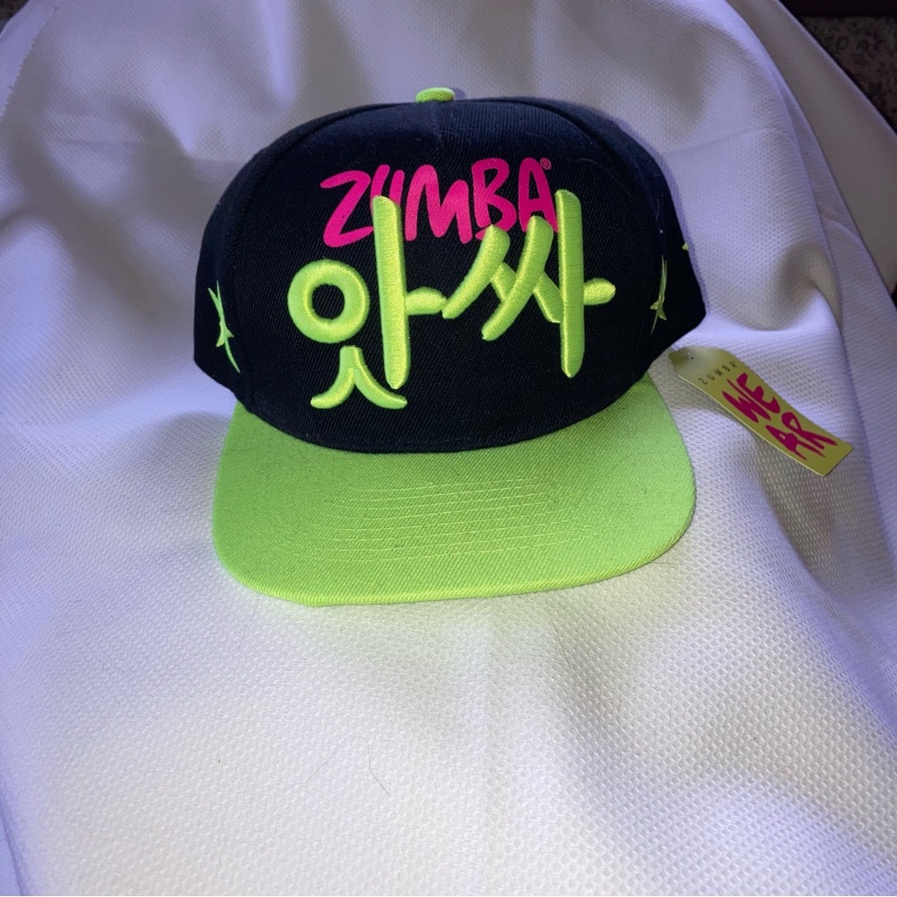 Zumba Fitness World Tour collection Black and Neon Green Hat